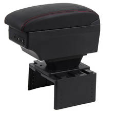 For Hyundai I20/hb20/i10 armrest box PU Leather central Store content box cup holder interior car-styling accessories 2024 - buy cheap