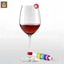 8 Pcs Youpin Circle Joy Wine Glass Identification Ring Identification Markers Red Wine Food Contact Level Wide range of cups lig 2024 - buy cheap