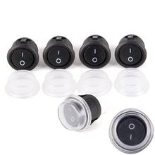 1Pc 2-PIN ON-OFF SPST Round Dot Car Auto Rocker Toggle Switch+Waterproof Cover 2024 - buy cheap