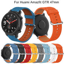 22 мм роскошный кожаный ремешок для Samsung Gear sport S3, классический браслет для часов Huami Amazfit GTR 47 2024 - купить недорого