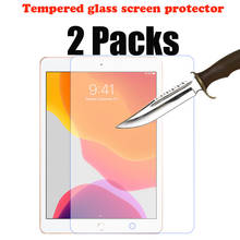 Protector de pantalla de vidrio templado para iPad, película protectora de pantalla para ipad 10,2, 2021, 9a, 8ª y 7ª generación, A2603, A2604, 2 paquetes 2024 - compra barato