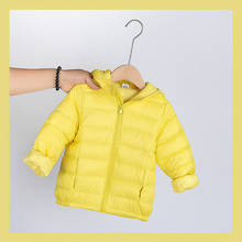 Brand Boys Girls Down Coat Solid Color Double-sided Wear Hooded White Down Jacket New Winter Baby Plaid Thicker Down Coat 2024 - buy cheap
