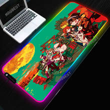 Colorful Mouse Pad Anime RGB Version and Simple Rubber Base Anti-slip Waterproof Desktop Pads Square Gaming Mats 2024 - buy cheap