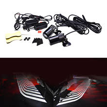 Decorative Motorcycle Angel Wing LED Tail Lights Set, Off Road Refit Modification Parts 2024 - buy cheap