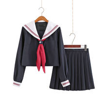 Uniformes japoneses Jk, traje de marinero, Cosplay de otoño, vestido de uniforme de escuela media para niñas, estudiantes, Falda plisada de Anime 2024 - compra barato
