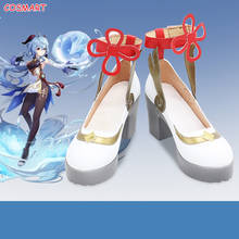 Hot Game Genshin Impact Ganyu High Heels Cosplay Shoes For Women Halloween New 2021 2024 - buy cheap