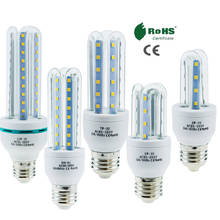 Bombilla de bombilla LED tipo mazorca E27, 3W, 5W, 7W, 9W, 12W, 2835 SMD, 85-265V, lámparas blancas frías y cálidas, iluminación de ahorro de energía para decoración del hogar, ampolla YZ 2024 - compra barato