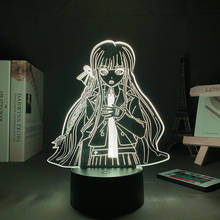 Luminária noturna de led pendanronpa v3, anime, kyoko, kirigiri, para decoração do quarto, presente infantil, sinais neon para lâmpada de mesa do quarto 2024 - compre barato