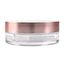 Plastic Travel Makeup Face Powder Case Round Cosmetic Blush Container Holder Box 2024 - buy cheap
