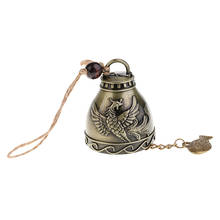 Campana de Metal Vintage Feng Shui, campana de viento de la suerte, decoración de jardín, 5 uds. 2024 - compra barato