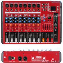 Pro 8 Microphone Channel Bluetooth Audio Mixer 8-Input 2-Bus DJ Live Sound Mixing Console with DSP USB MP3 EQ 48V Phantom Power 2024 - buy cheap