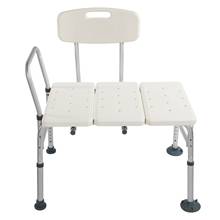 Assento de banco de chuveiro com suporte de segurança traseira ajustável idosos banheira cadeira de chuveiro tamborete de toalete do banheiro liga de alumínio 2024 - compre barato
