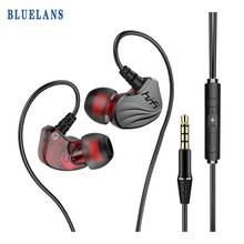 Auriculares Hifi con cable de cuatro núcleos, auriculares internos dinámicos duales de 3,5mm, auriculares de juegos de graves 6D para PC/portátil/teléfonos móviles/TV 2024 - compra barato