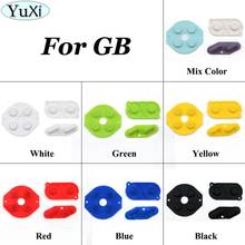 YuXi-Botones conductores de goma de 7 colores, A-B d-pad para Gameboy Classic para GB, inicio de silicona, teclado selecto 2024 - compra barato