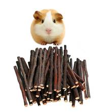 Hamster Rabbit Teeth Grinding Natural Apple Tree Branch Stick Minerals Molar Wood Chew Toys for Chinchilla Small Pet Supplies 2024 - buy cheap