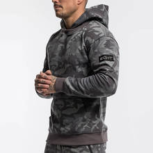 NEW Camouflage Hoodie Mens Casual Cotton Sweatshirt Gyms Fitness Workout Pullover Autumn Winter Male Hooded Jacket Tops Clothes 2024 - buy cheap