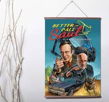 Better Call Saul Art Canvas poster decoration painting with solid wood hanging scroll 2024 - buy cheap