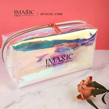 Imagic laser moda feminina saco de cosméticos portátil à prova dwaterproof água bolsa de viagem feminino armazenamento maquiagem saco de armazenamento 2024 - compre barato