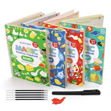 4 Books/Sets of Children's School Copybook 3D Calligraphy Reusable Handwriting Practice Learn Writing English Magic Stationery 2024 - buy cheap