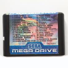 32 In 1 Multi Game Cartridge For 16 bit Sega Mega Drive / Genesis 2024 - buy cheap