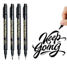 4pcs Calligraphy Pen Set Quick-dry Refillable Waterproof Pigment Ink for Beginners Writing Signature Drawing Lettering Art F802 2024 - buy cheap