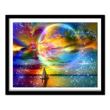 Diamond Painting Landscape 5D Diy Full Round Diamond Embroidery  Rhinestone Needlework Home Decor 2024 - buy cheap