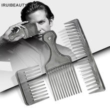 Men'S Oil Head Comb Barber Accessories Salon Hairstyling Retro Oil Head Style Hair Brush Aircraft Head Big Back Wide Teeth Comb 2024 - buy cheap