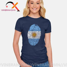 Argentina National Fingerprint Flag 3D T-Shirt Men/ Women Cotton Tshirt Print Argentine Flag Boy/Girl T Shirt Fashion Streetwear 2024 - buy cheap