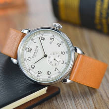 Moda chegada parnis 42mm mostrador branco automático relógio mecânico masculino caixa de prata relógios masculinos otomatik erkek kol saati presente 2024 - compre barato