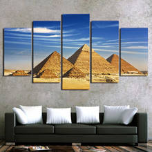 Modular Pictures Print Canvas Poster Home 5 Panel Egypt Pyramid Landscape Framework Wall Art Painting HD Decoration Living Room 2024 - buy cheap