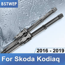 BSTWEP-escobillas de limpiaparabrisas para Skoda, brazos de botón a presión, compatibles con Skoda kodifq, 2016, 2017, 2018, 2019 2024 - compra barato