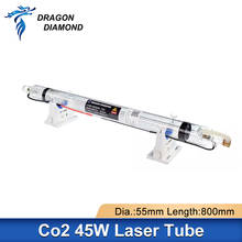 Tubo láser Co2 de 45W y 50W de DRAGON DIAMOND, longitud de tubo de 800mm de diámetro, 50mm para máquina cortadora de grabado láser CO2 2024 - compra barato