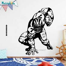 American football Decal Kids Room Playroom Decor Sport Lover Removable Vinyl Wall Stickers BD106 2024 - buy cheap