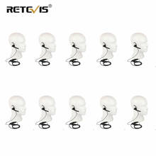 10pcs 2 Pin Ear Bar Earpiece Mic PTT Walkie Talkie Headset for Kenwood Baofeng UV-5R UV-82 888S Retevis for TYT Two Way Radio 2024 - buy cheap