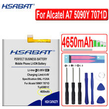 Hsabat bateria 4650mah, tlp038b1 tlp038bc, para alcatel one touch 5090y 7071d 7071dx xl a7 lte, chip duplo 2024 - compre barato