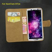 6 Colors HomTom HT70 Case Side Leather Fashion Vintage Luxury Retro Protective HomTom HT70 Phone Cover Credit Card 2024 - buy cheap