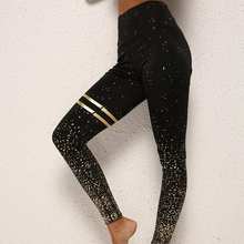 Pantalones de Yoga estampados para mujer, mallas de entrenamiento para correr, Leggings de Fitness de cintura alta, pantalones deportivos ajustados transpirables 2024 - compra barato