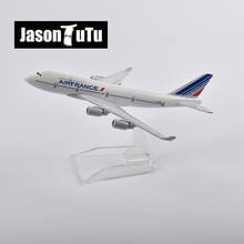 JASON TUTU 16cm France Boeing 747 Airplane Model Plane Model Aircraft Diecast Metal 1/400 Scale Planes Factory Wholesale Dropshi 2024 - buy cheap