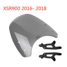 Motorcycle Windshield Windscreen With adjustable bracket Wind Screen For Yamaha XSR900 XSR 900 2016 2017 2018 2024 - buy cheap