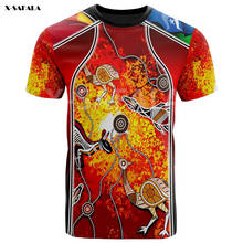 Camiseta con cuello redondo para hombre y mujer, camisa con estampado 3D de la semana Anzac Day de Naidoc aborigen de Australia, moda informal Harajuku 2024 - compra barato