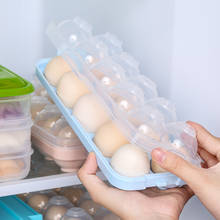 1PC Egg Containers Storage Box Egg Tray Kitchen Refrigerator 10 Grids Eggs Plastic Dispenser Airtight Fresh Preservation 2024 - buy cheap