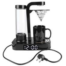 Mini máquina de café automática, cafeteira americana por gotejamento com relógio, pote de café elétrico preto para escritório caseiro au 220v 2024 - compre barato