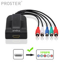 HDMI-compatible to YPbPr Converter to 1080P Component Video YPbPr Male 5RCA RGB Converter No Power Adapter with R/L Audio Out 2024 - buy cheap