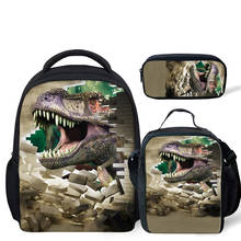 3pcs/set Dinosaur Printing Kindergarten Schoolbag Toddler Backpack School Bags for Kids Boys Satchel Mochila Escolar 2024 - buy cheap
