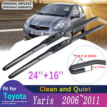 Car Wiper Blade for Toyota Yaris Vitz XP90 2006~2011 MK2 Front Windscreen Window Windshield Wipers Car Goods 2007 2008 2009 2010 2024 - buy cheap