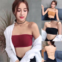 Sujetadores informales con tirantes de encaje para mujer, ropa interior de tubo envolvente para mujer, camisetas sin mangas cruzadas en la espalda, sujetador Sexy 2024 - compra barato