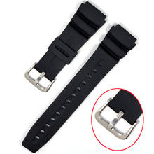 For casio Watches Watchband Silicone Rubber Bands Replace Electronic Sports Watch Straps 18mm 20mm 22mm 2024 - buy cheap