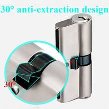 European Standard universal Copper lock Core Security Gate indoor lock core lock C5 series 60mm-120mm Cylinder core 2024 - buy cheap