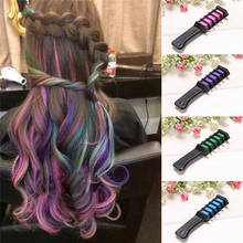 5 Colors Hair Dye brush Hair Care Temporary Hair Dye Combs Semi Permanent Hair Multicolor Chalk Powder With Comb 2024 - buy cheap