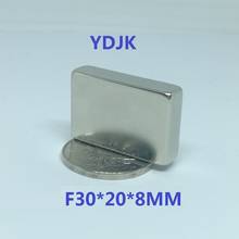 5pcs/lot N35 Neodymium magnet 30*20*8  Strong mm  Rare earth permanent magnet 30x20x8  NdFeB magnet 30 x 20 x 8 2024 - buy cheap